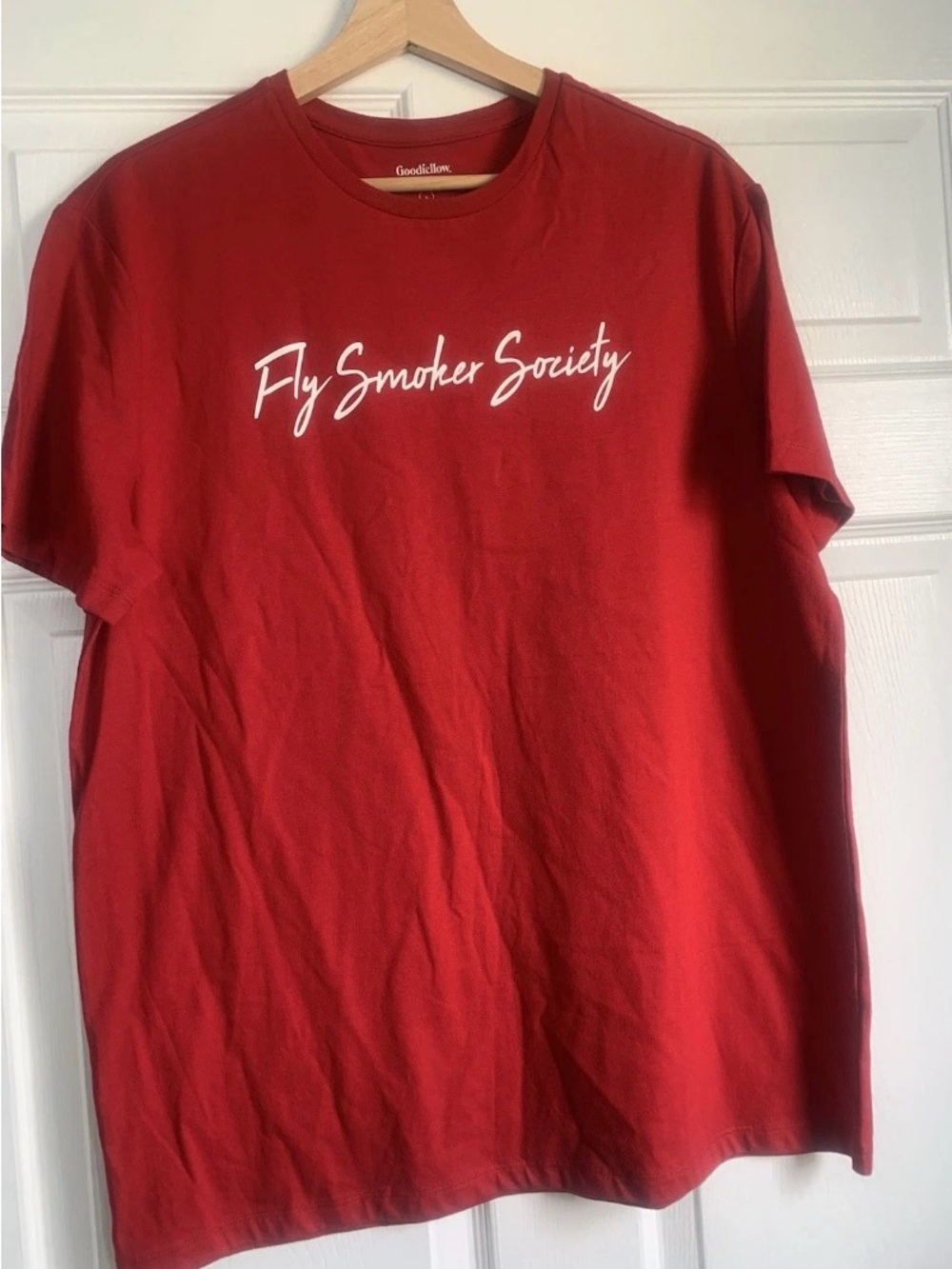 Goodfellow & Co Red 'Fly Smoker Society' Graphic Tee Shirt